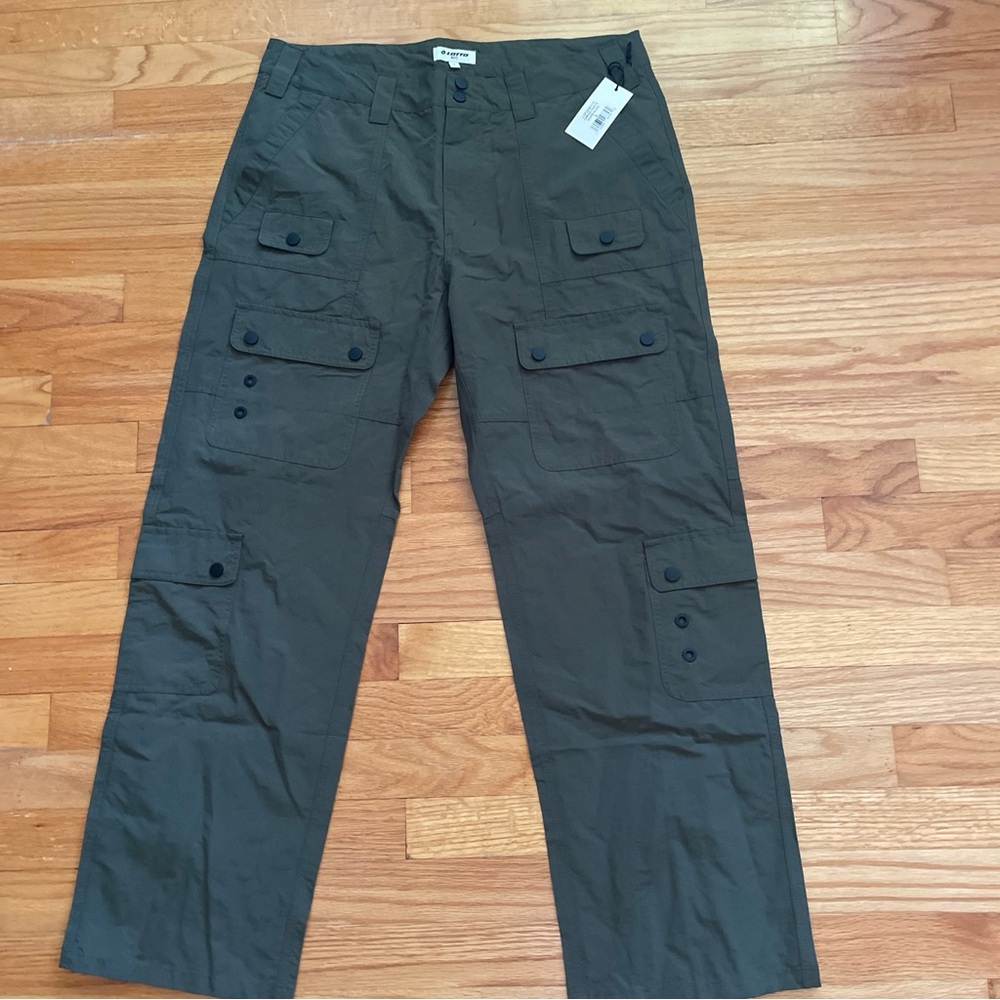 Lotto Cargo Pants Mens Size L Green Zip Legs - Picture 3 of 8